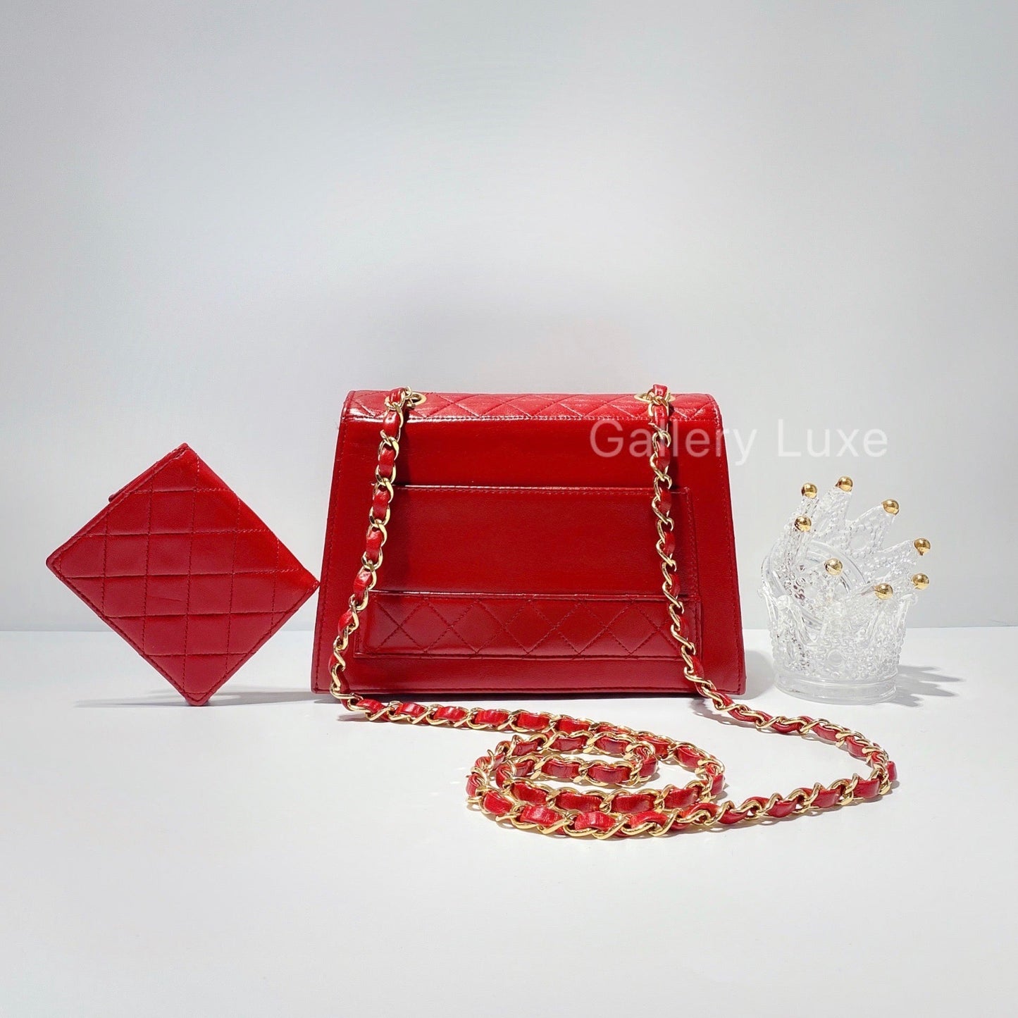 No.2117-Chanel Vintage Lambskin Quilted Shoulder Bag