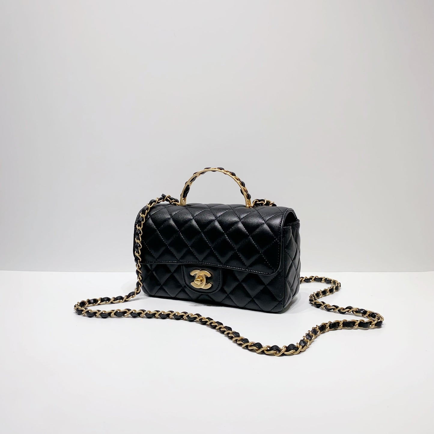 No.001613-1-Chanel Timeless Classic Mini With Top Handle (Brand New / 全新貨品)