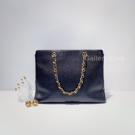 No.2272-Chanel Vintage Caviar Tote Bag