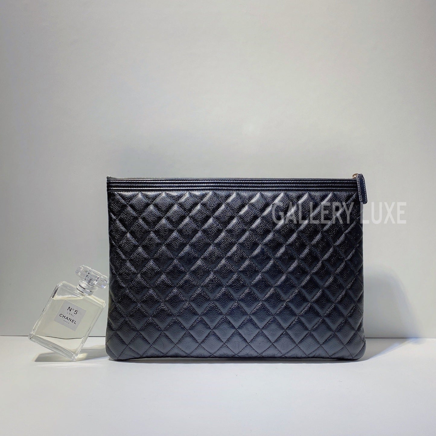 No.3091-Chanel Large Caviar Boy Clutch Case