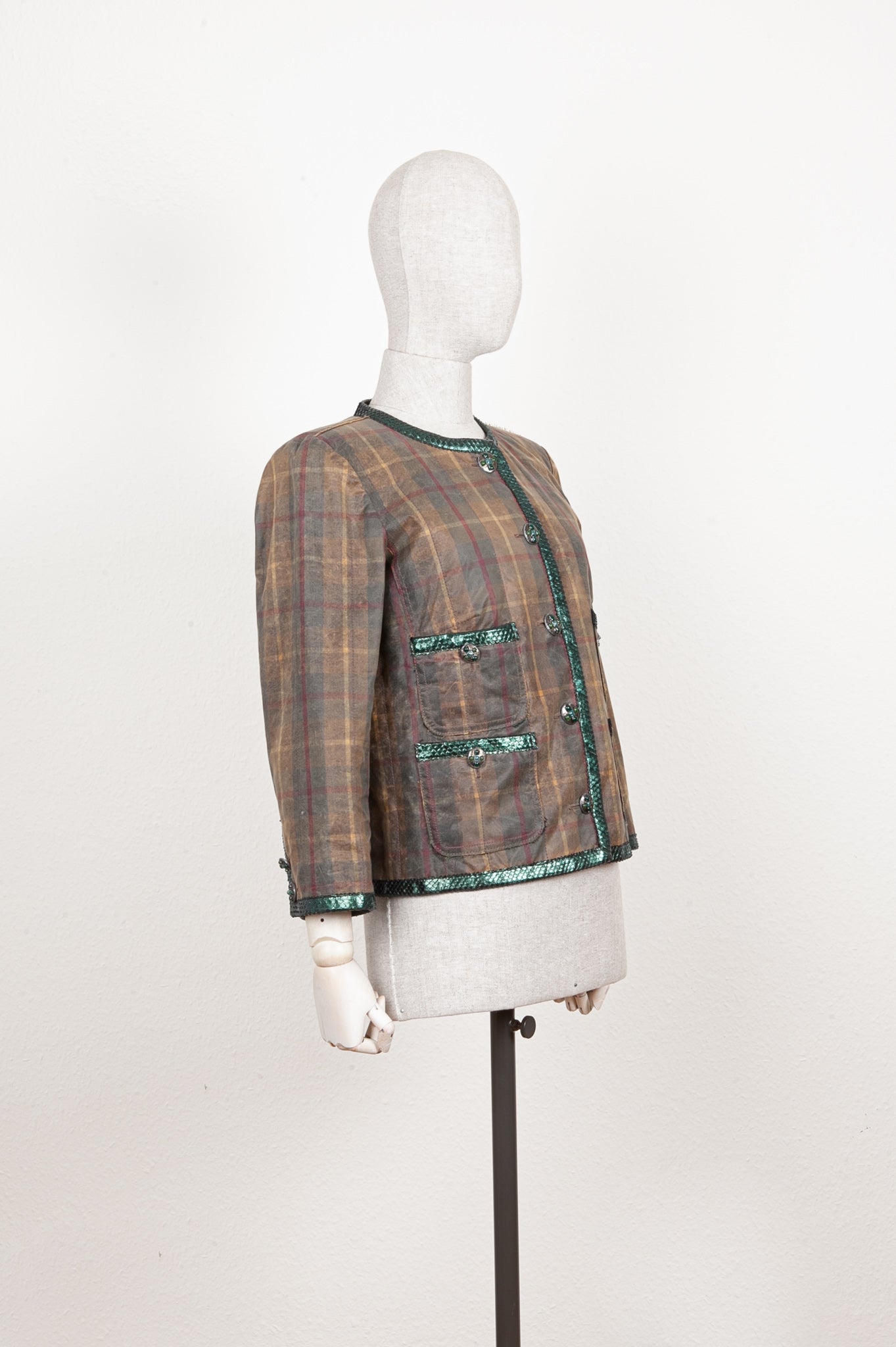 CHANEL Jacket Check and Python 13A