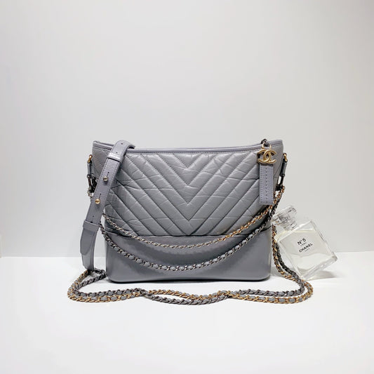 No.4028-Chanel Medium Chevron Gabrielle Hobo Bag