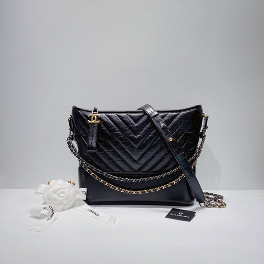 No.3489-Chanel Medium Chevron Gabrielle Hobo Bag