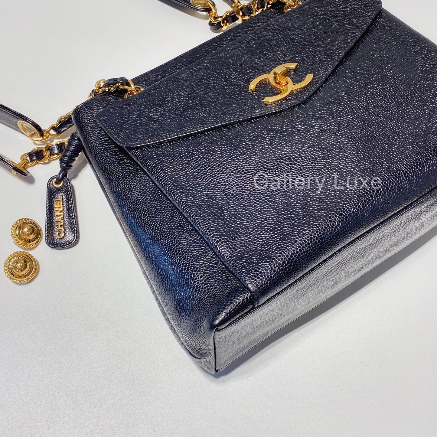 No.2475-Chanel Vintage Caviar Shoulder Bag
