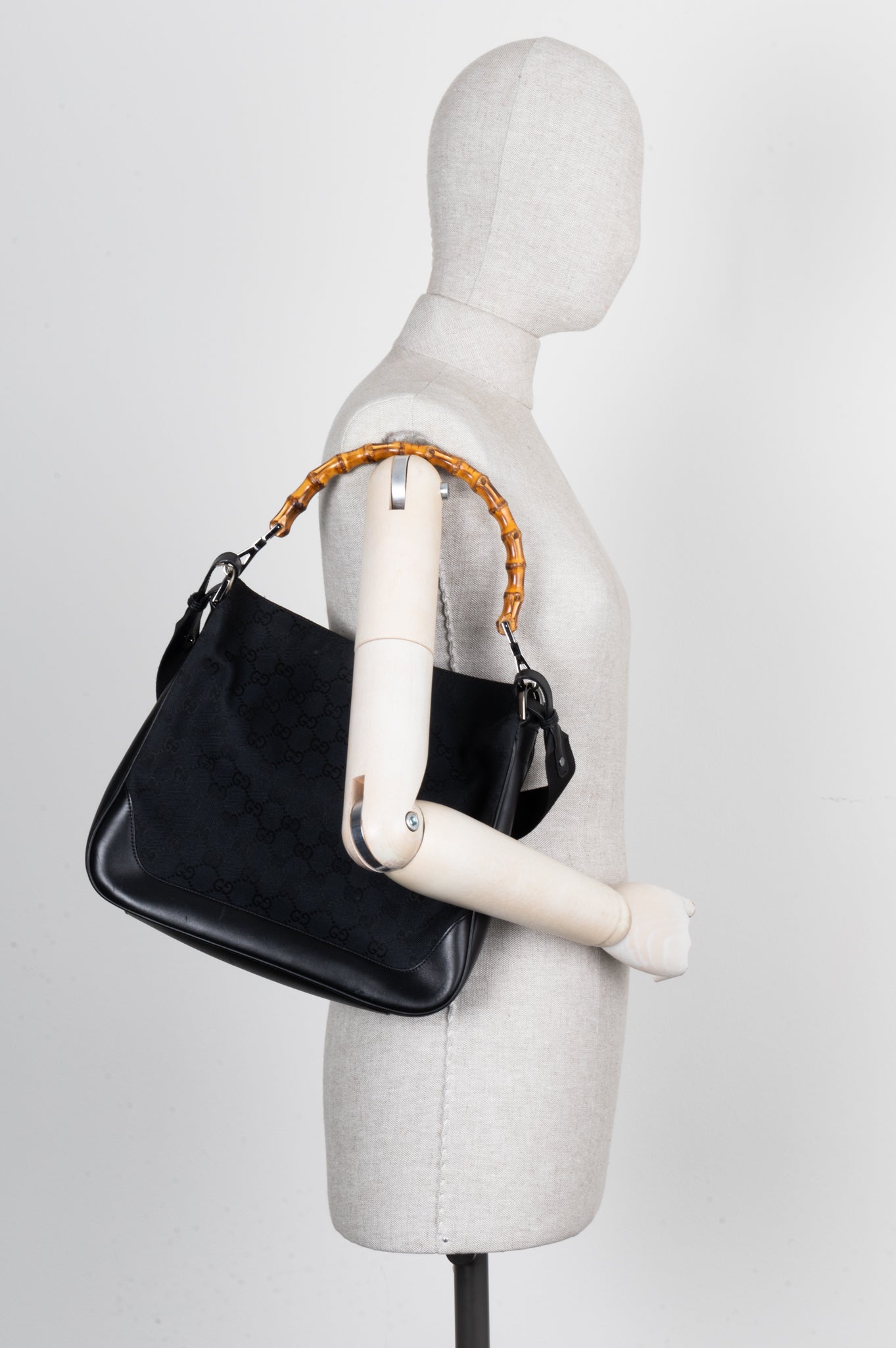 Luxury Gucci Trending 2025 GG Bamboo Bag Black