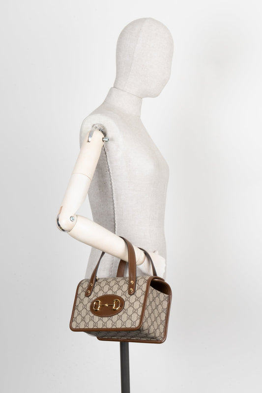 Luxury Gucci Trending 2025 Horsebit 1955 Bag GG Supreme
