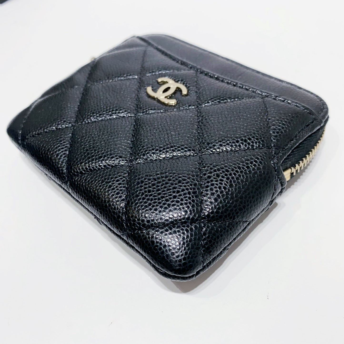 No.4070-Chanel Caviar Timeless Classic Zipped Coins Purse
