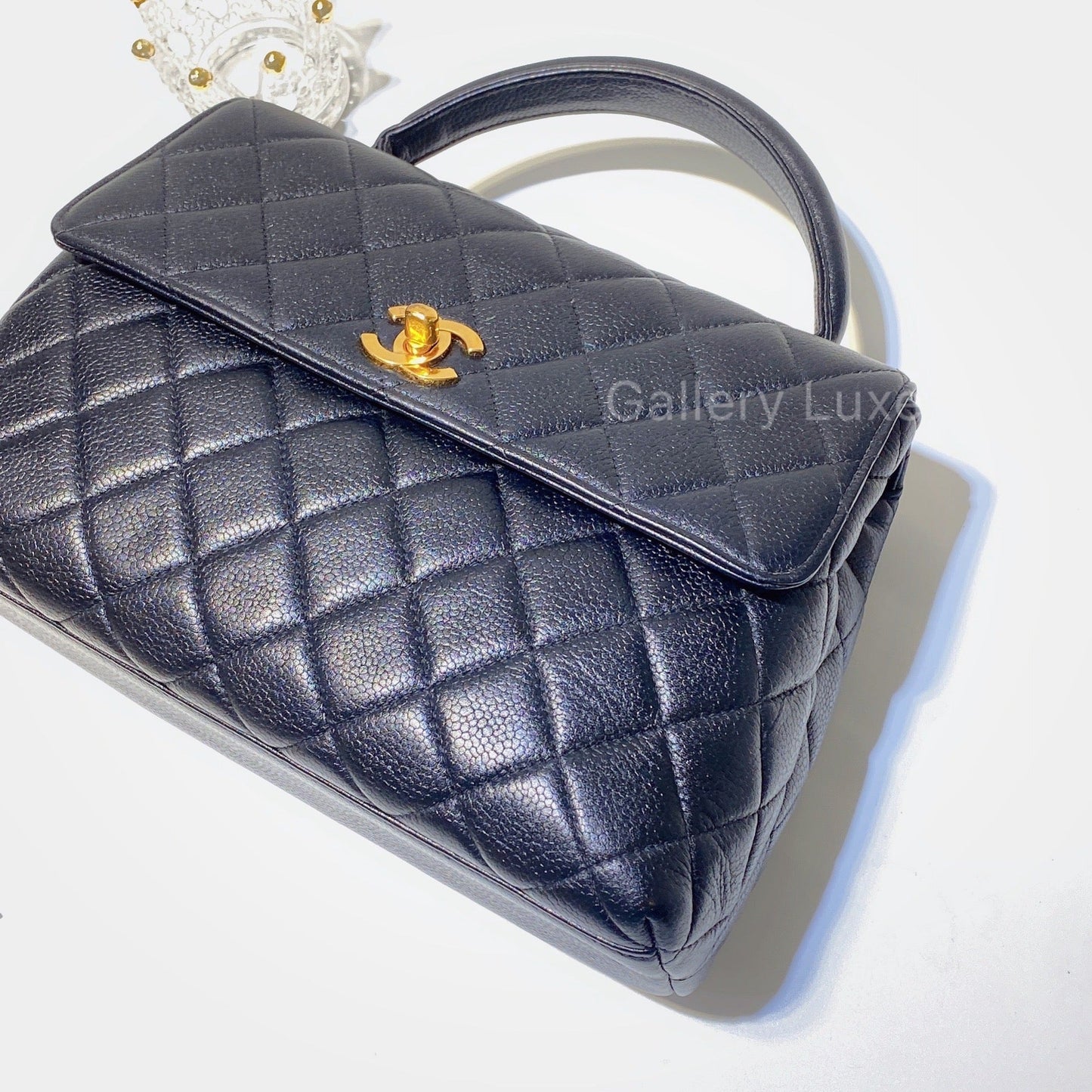 No.2763-Chanel Vintage Caviar Small Kelly Handle Bag