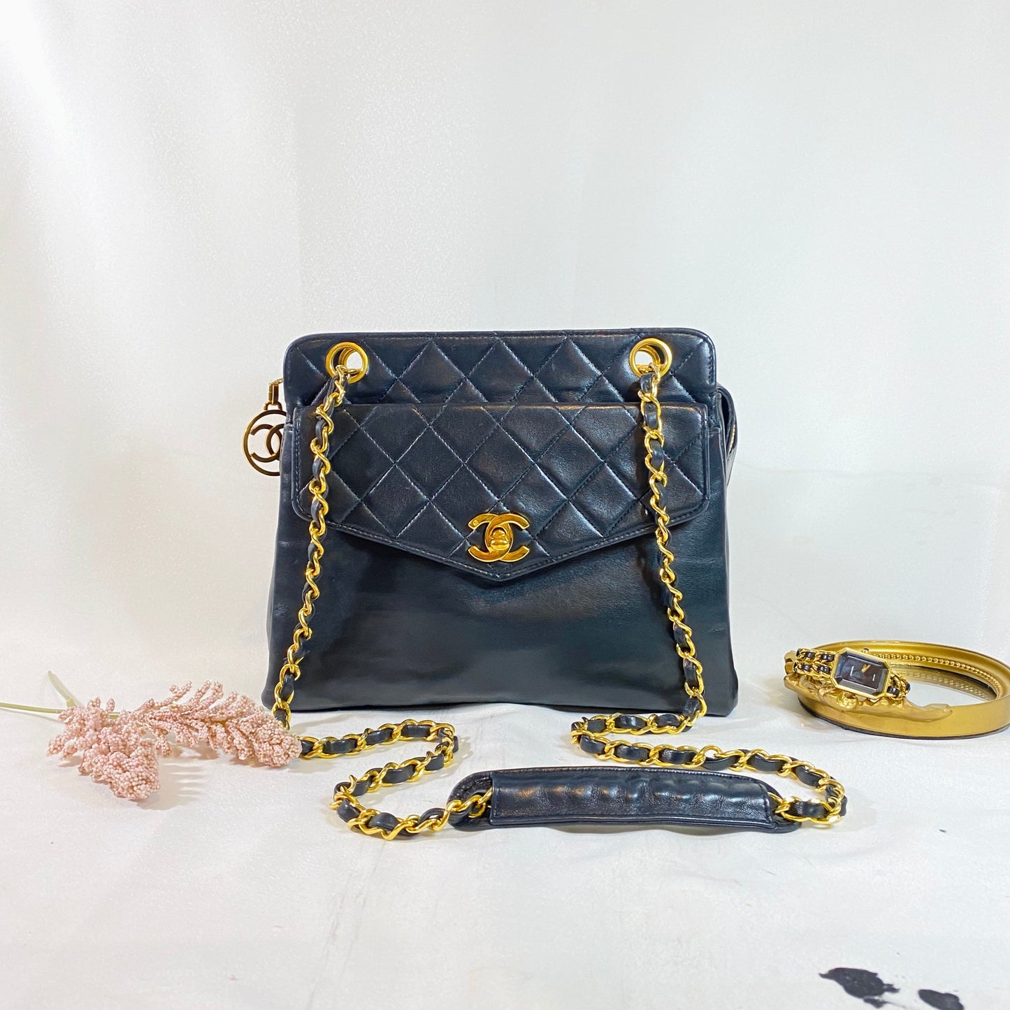 No.2278-Chanel Vintage Lambskin Tote Bag