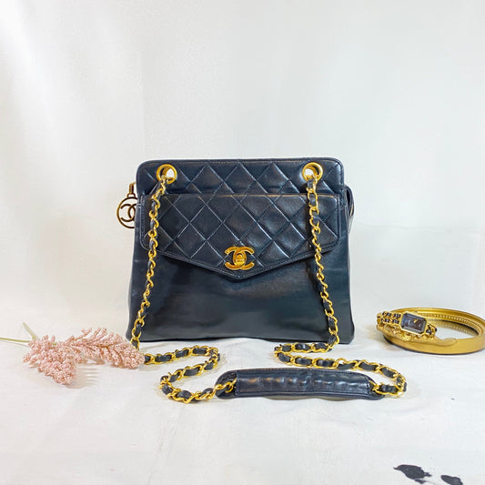 No.2278-Chanel Vintage Lambskin Tote Bag