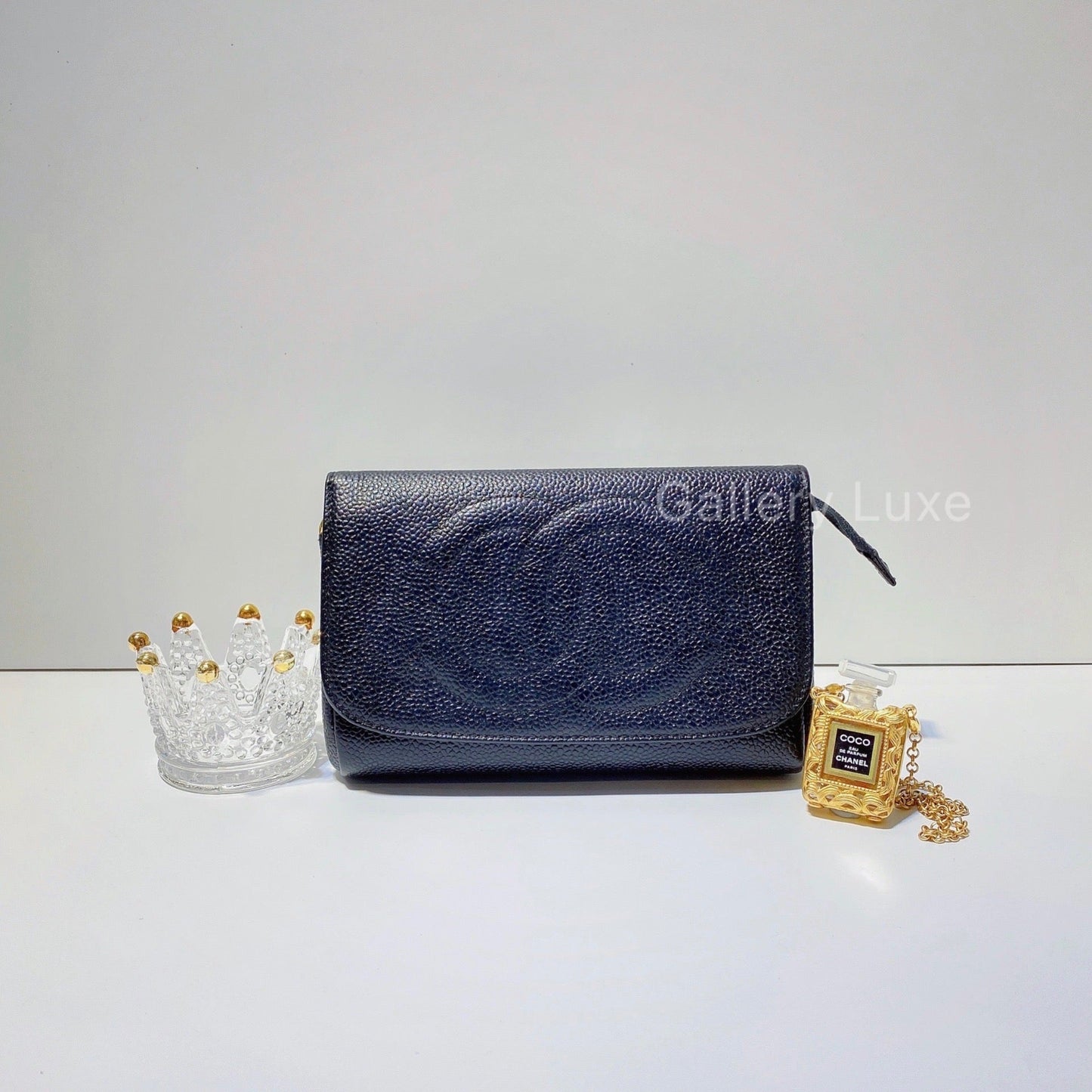 No.2778-Chanel Vintage Caviar Vanity Pouch
