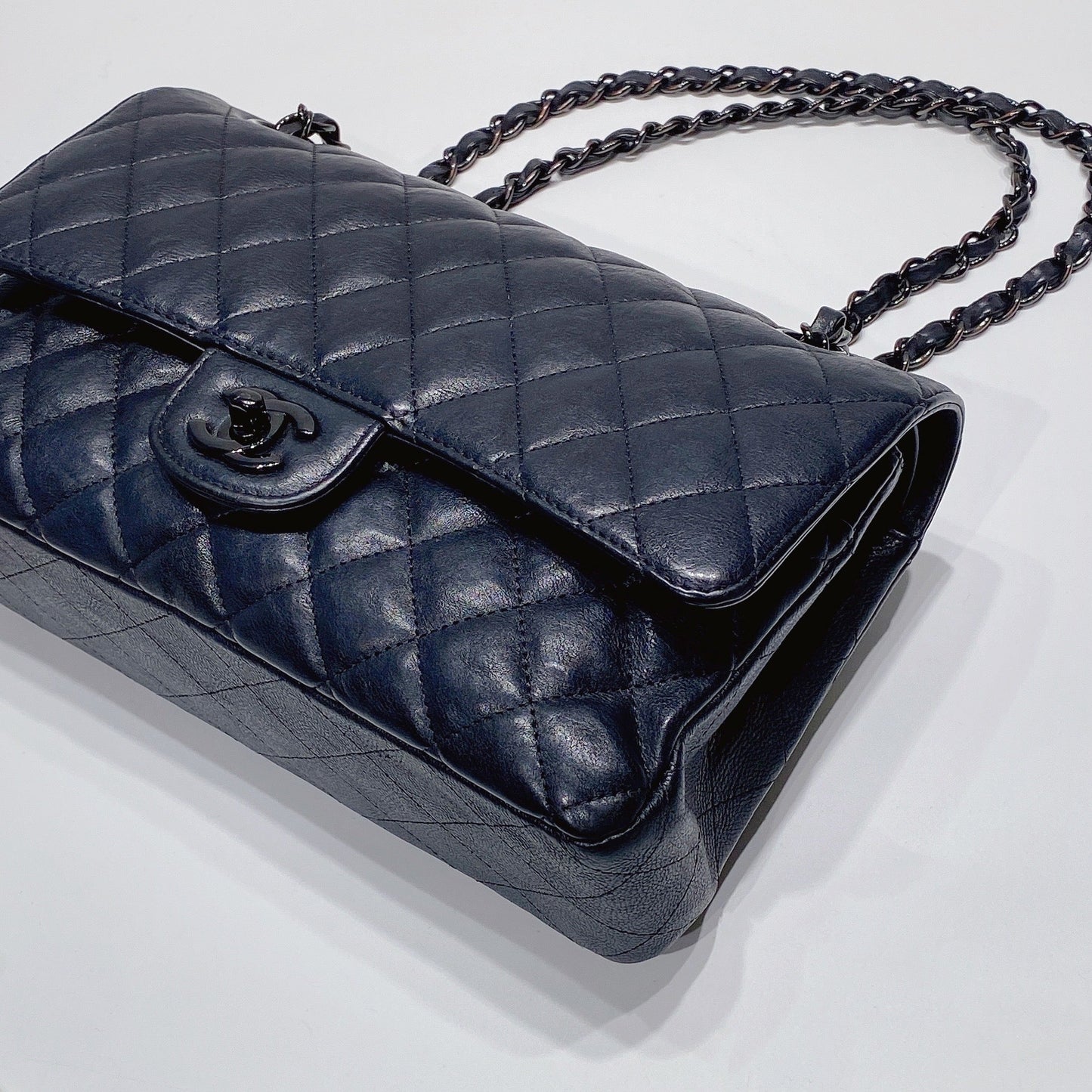 No.3496-Chanel So Black Classic Flap Bag 25cm