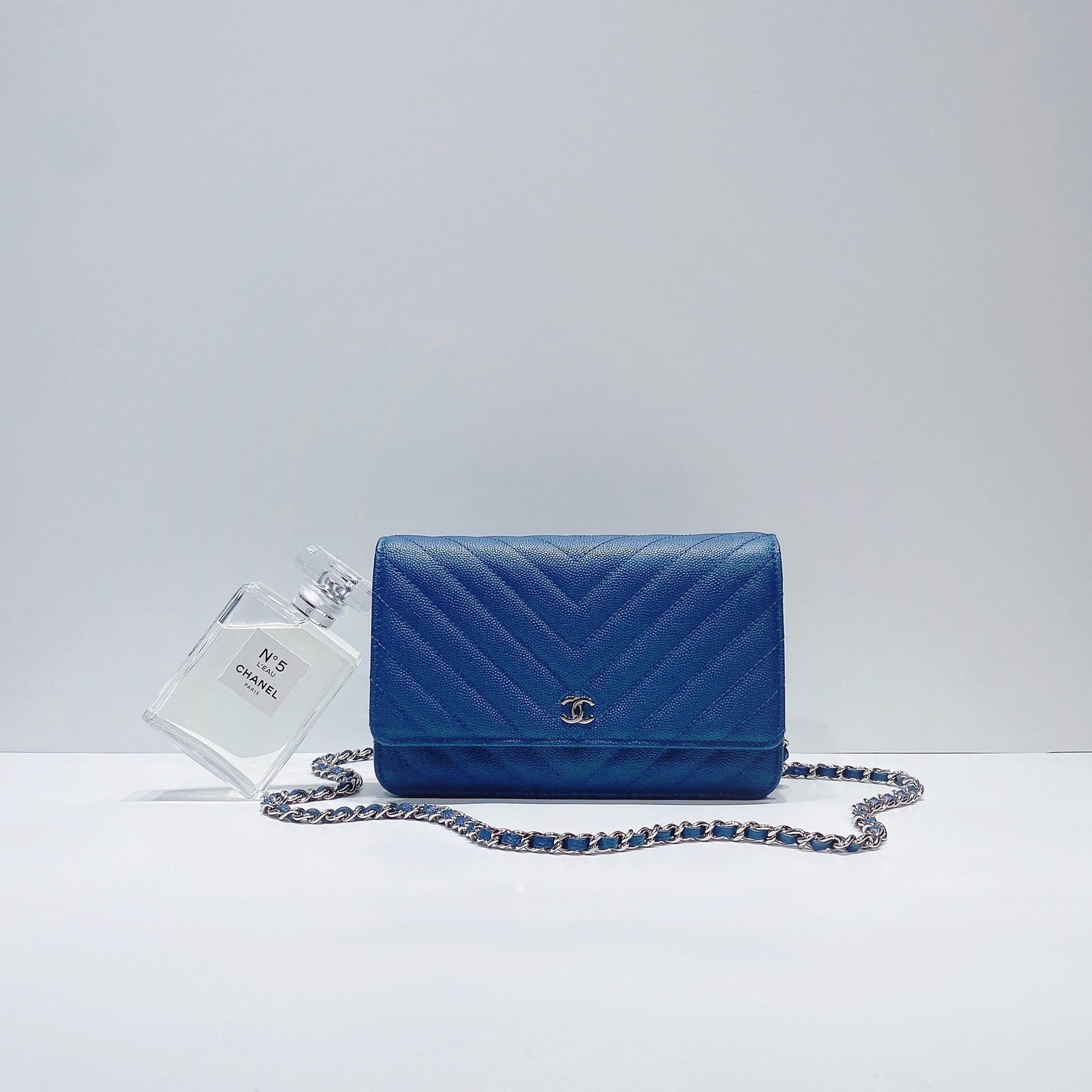 No.3615-Chanel Chevron Classic Wallet On Chain