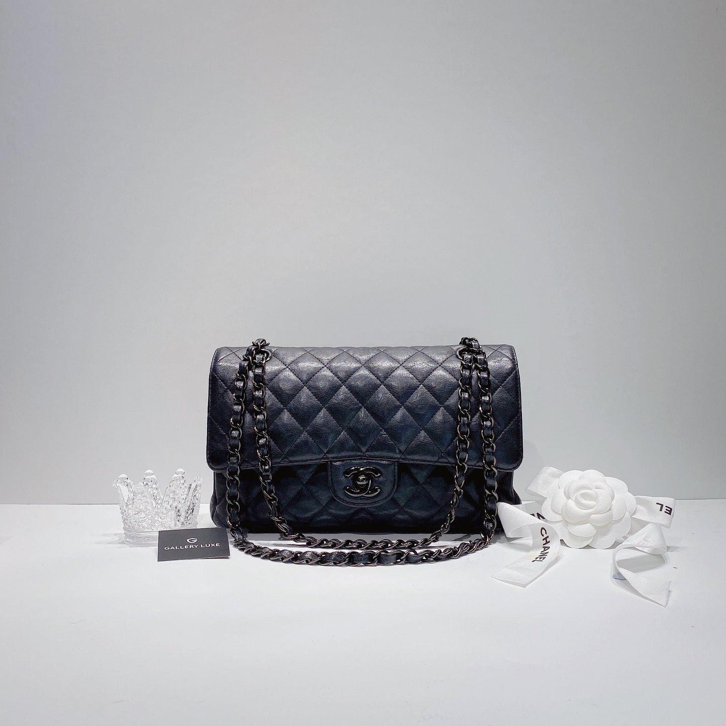 No.3496-Chanel So Black Classic Flap Bag 25cm