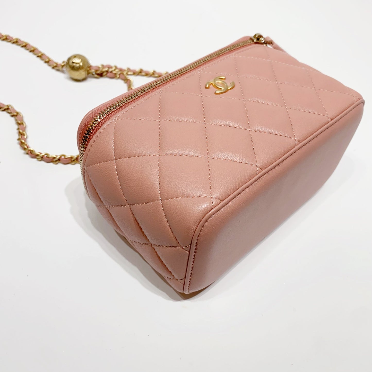 No.4108-Chanel Pearl Crush Vanity With Chain  (Unused / 未使用品)