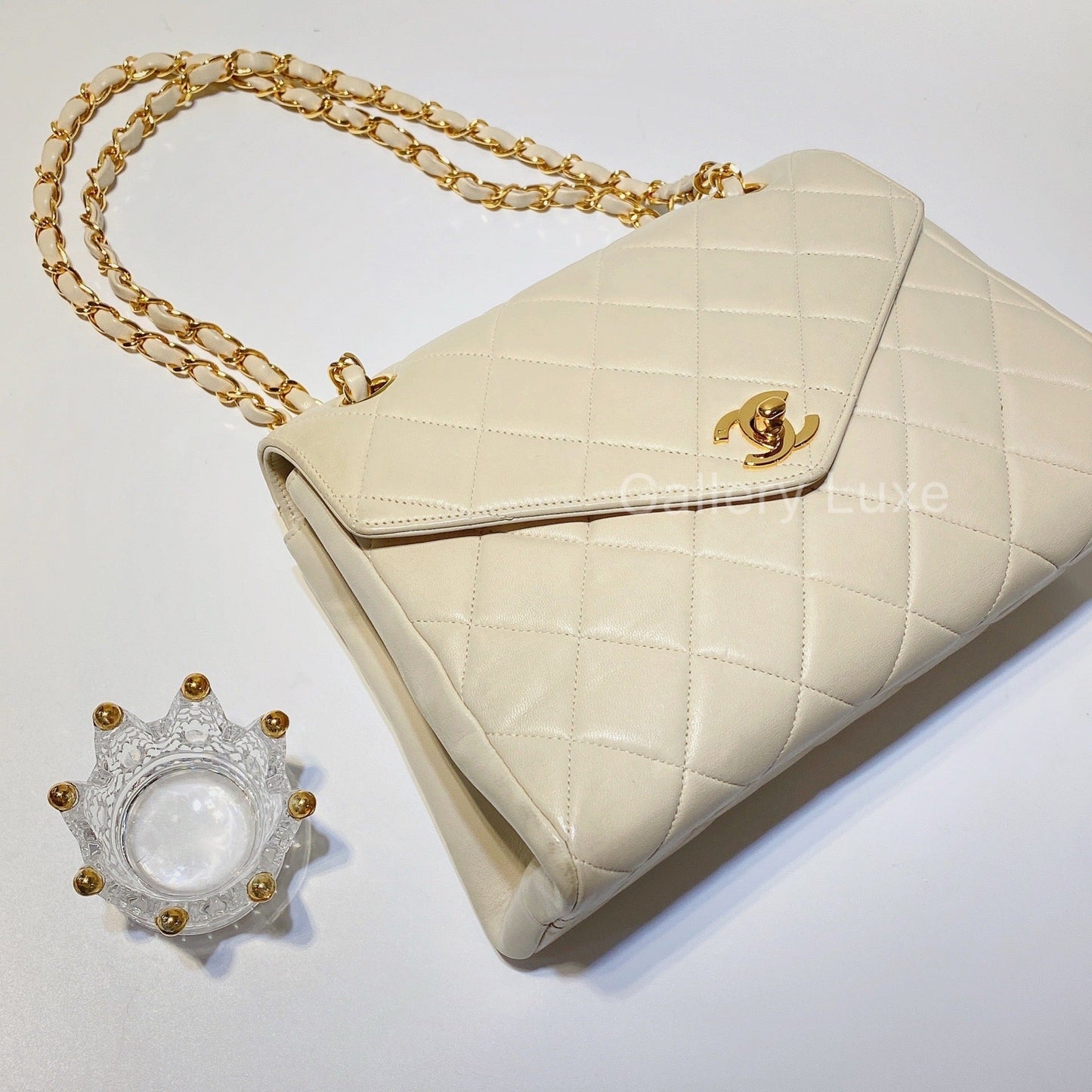 No.2780-Chanel Vintage Lambskin Envelope Flap Bag