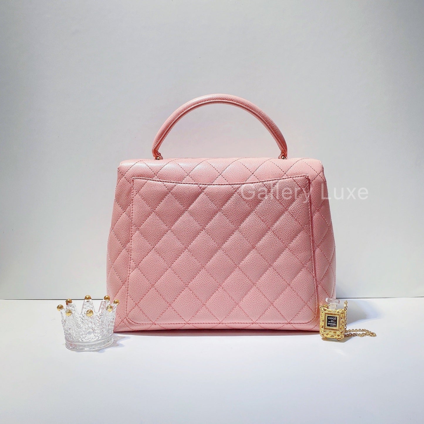 No.2782-Chanel Vintage Caviar Kelly Handle Bag
