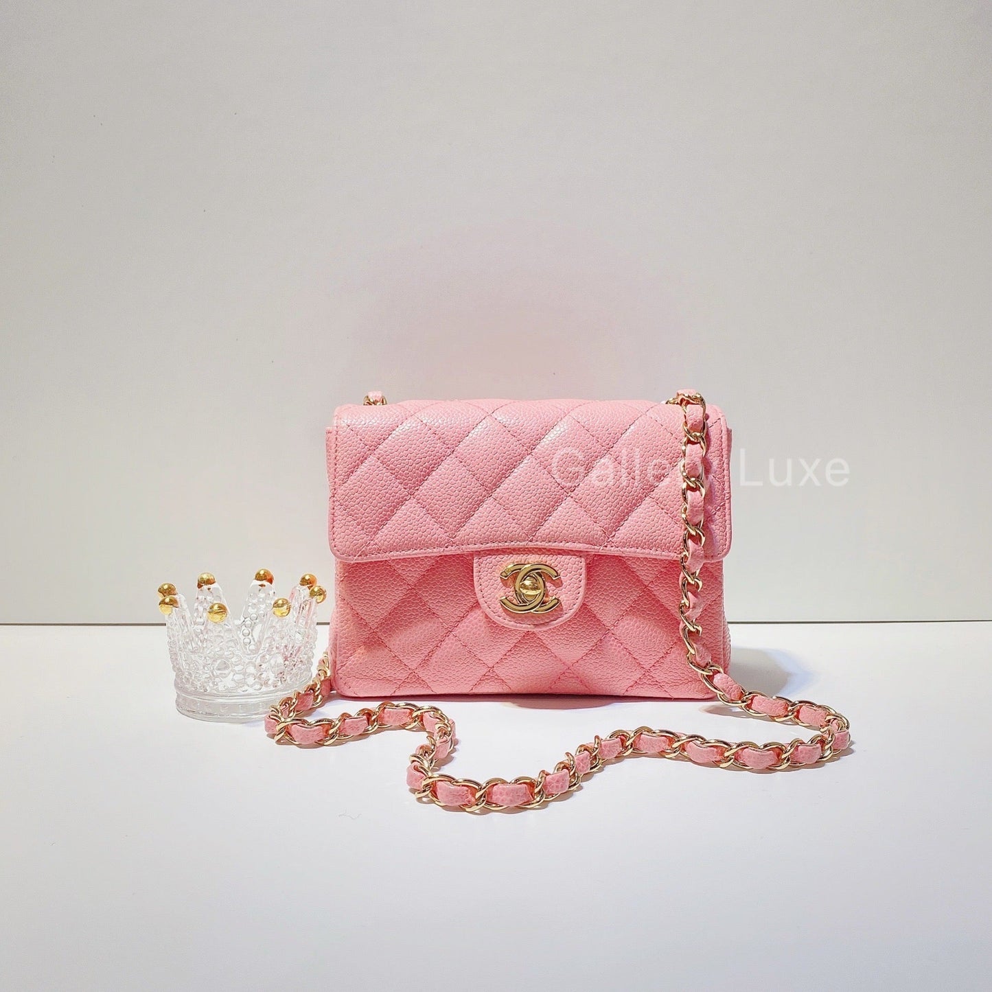 No.2572-Chanel Vintage Caviar Classic Flap Mini 17cm