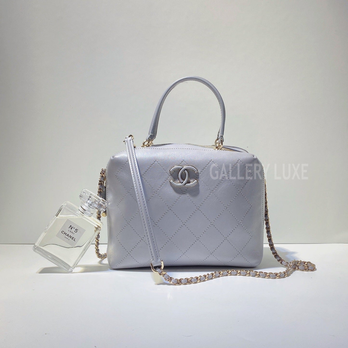 No.3105-Chanel Calfskin Sleek Box Vanity Case