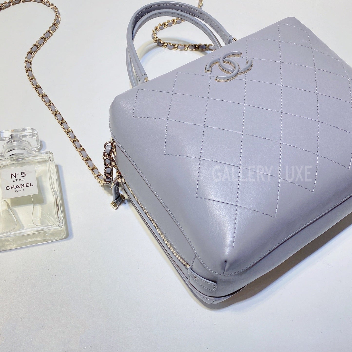 No.3105-Chanel Calfskin Sleek Box Vanity Case