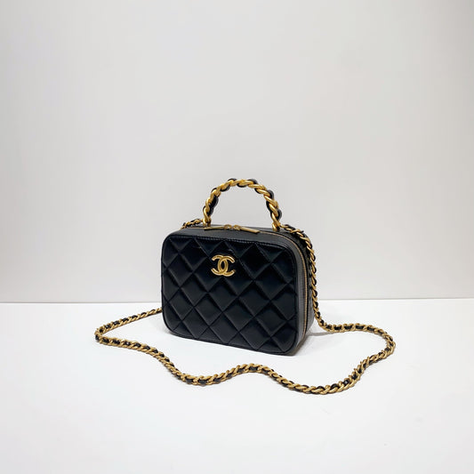 No.4120-Chanel Small Handle Vanity Case