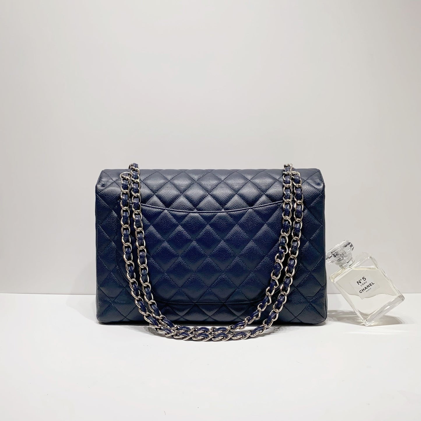 No.4021-Chanel Caviar Maxi Single Classic Flap Jumbo