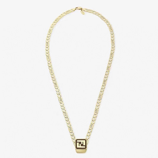 Luxury FendiFOREVER FF GOLD NECKLACE