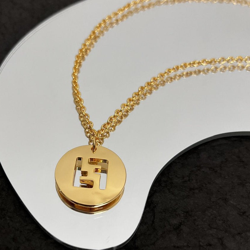 Luxury FendiFF NECKLACE GOLD