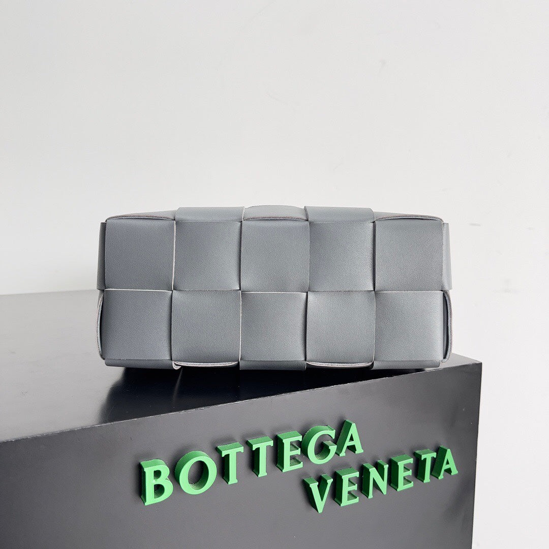 Luxury Bottega Veneta BV SMALL BRICK 24CM GREY LAMBSKIN