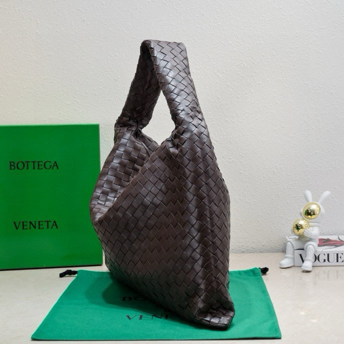 Luxury Bottega Veneta BV Large Intrecciato 54cm Hobo Bag Chocolate Calfskin