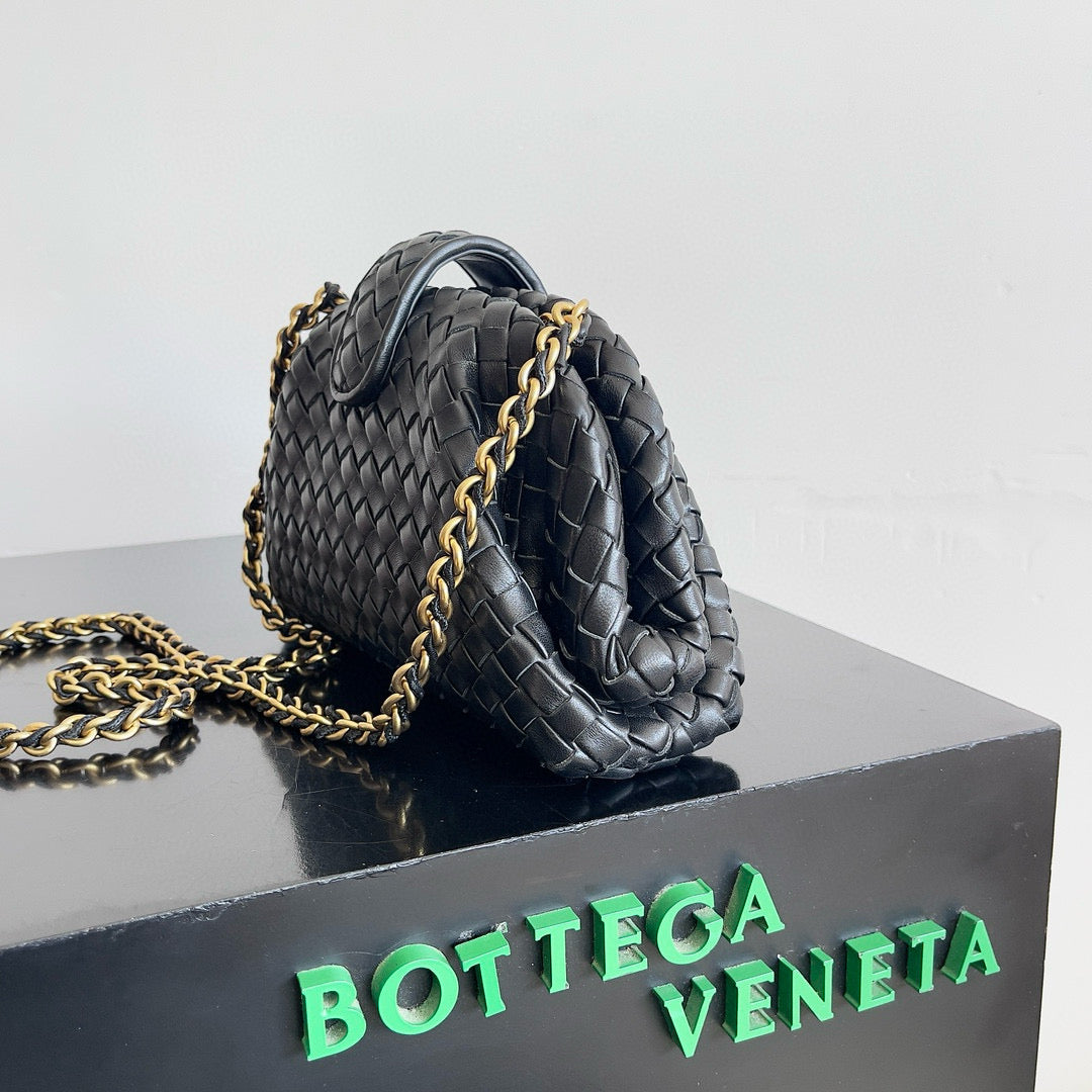 Luxury Bottega Veneta BV MINI 27 BLACK Lambskin 223755