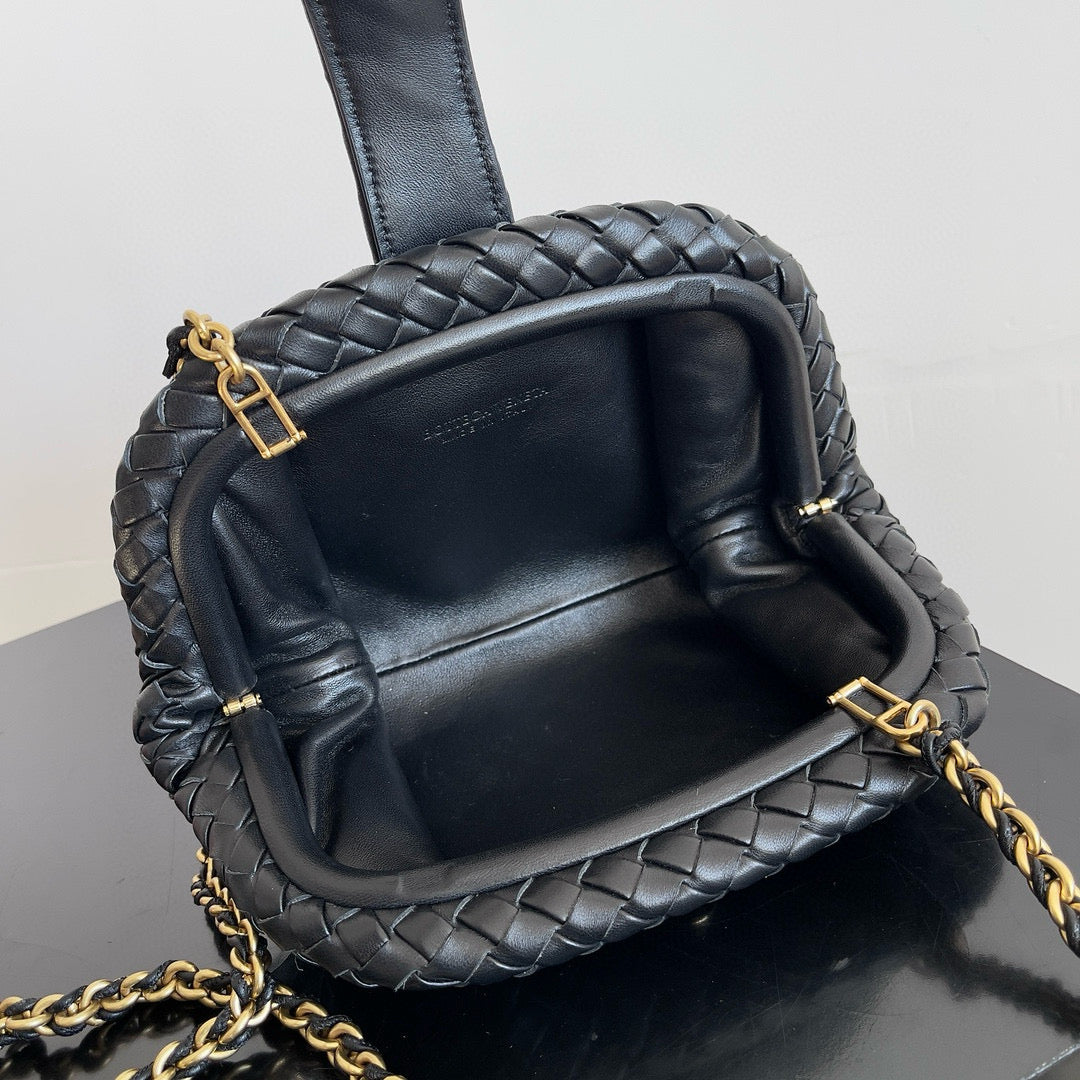 Luxury Bottega Veneta BV MINI 27 BLACK Lambskin 223755