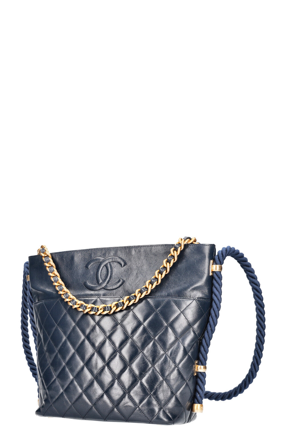 CHANEL En Vogue Hobo Bag Navy