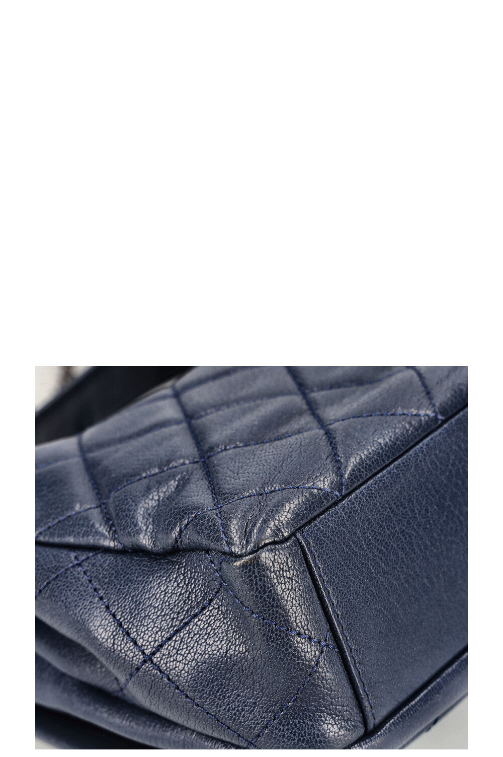 CHANEL Double Carry Chain Waist Bag Blue