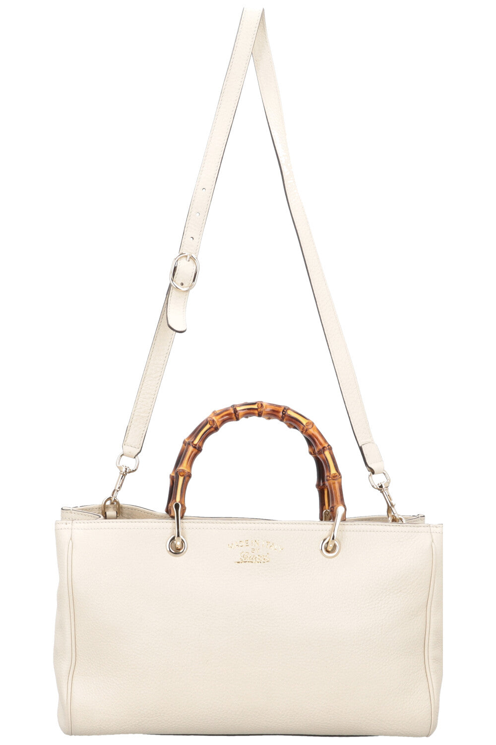 Luxury Gucci Trending 2025 2 Way Bamboo Tote Ivory