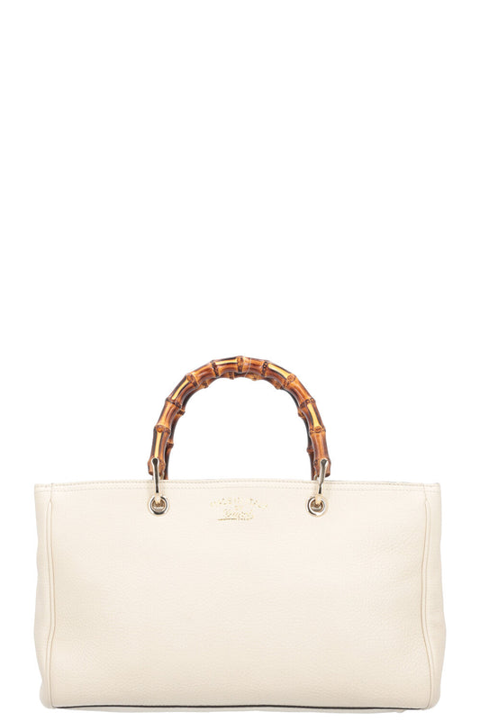 Luxury Gucci Trending 2025 2 Way Bamboo Tote Ivory