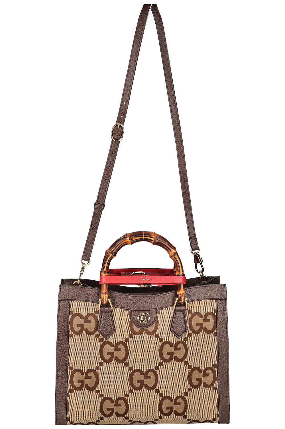 Luxury Gucci Trending 2025 Diana Bag Jumbo GG Canvas Brown