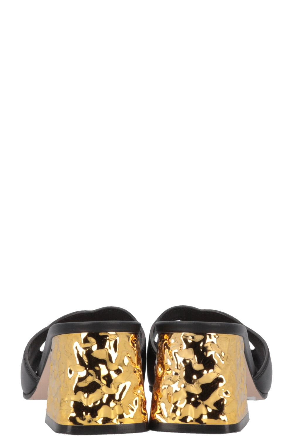 Luxury Gucci Trending 2025 Interlocking Mules Black Gold