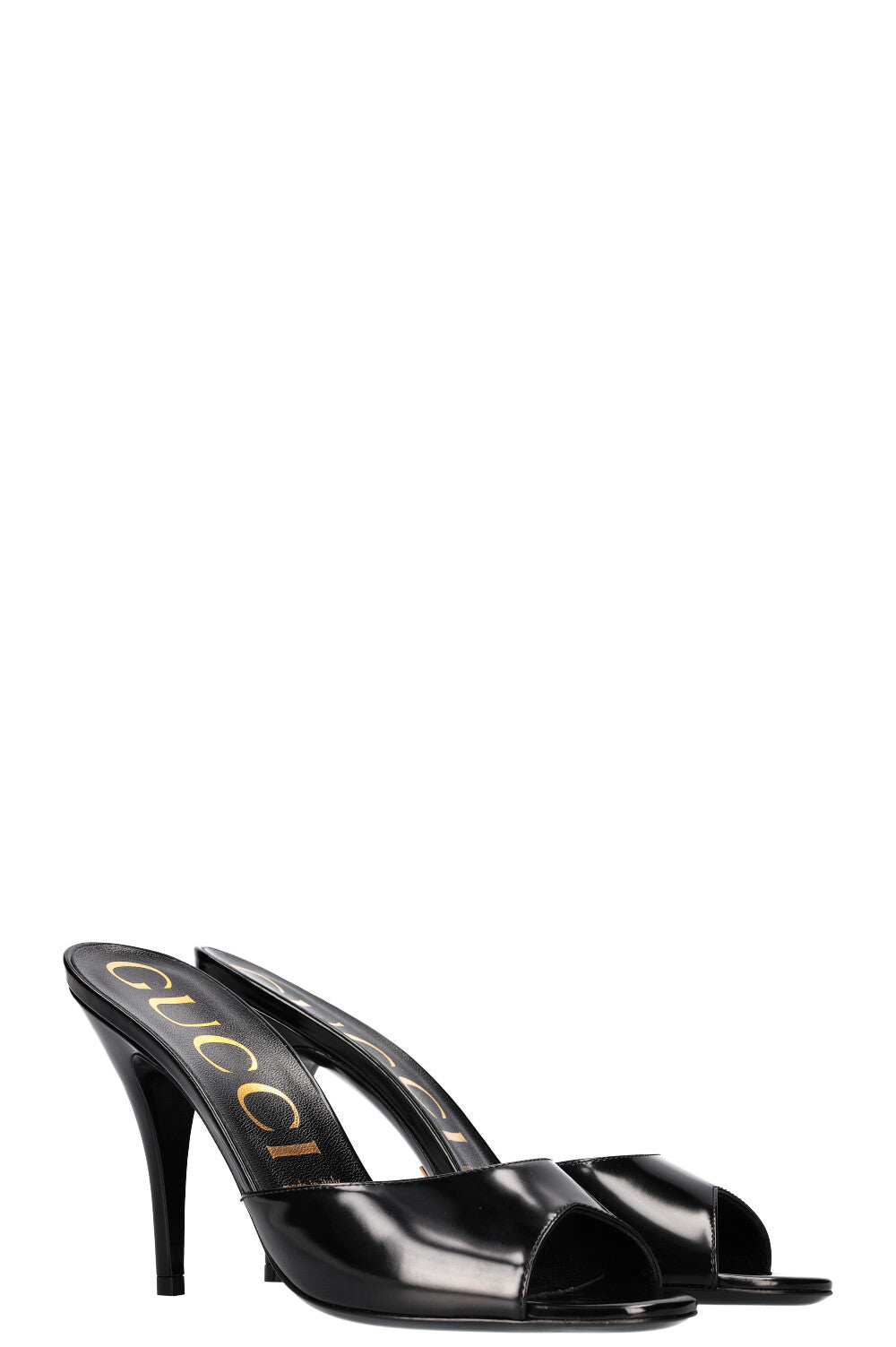 Luxury Gucci Trending 2025 Slide Heels Black