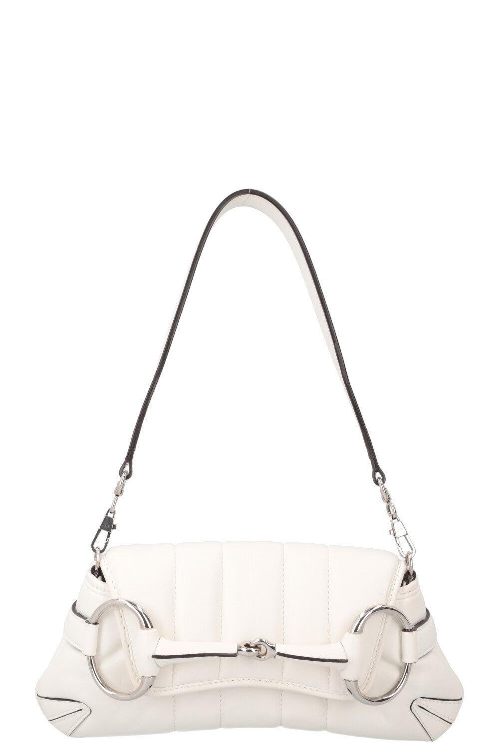 Luxury Gucci Trending 2025 Horsebit Chain Small Bag Leather White