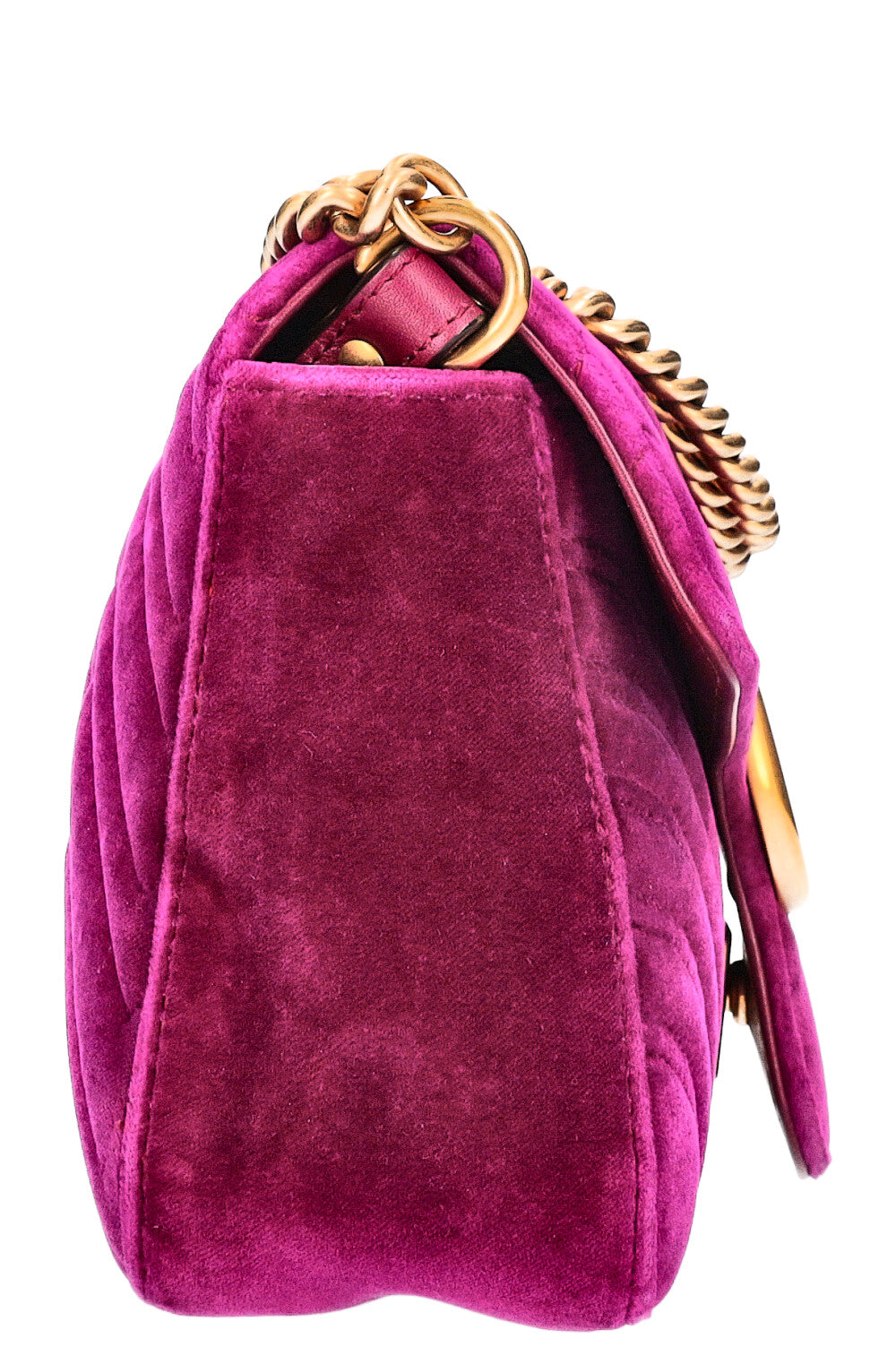 Luxury Gucci Trending 2025 Marmont Velvet Fuchsia