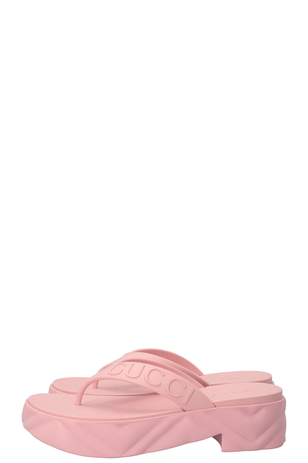 Luxury Gucci Trending 2025 Tarifa Platform Flip Flops Bubblegum