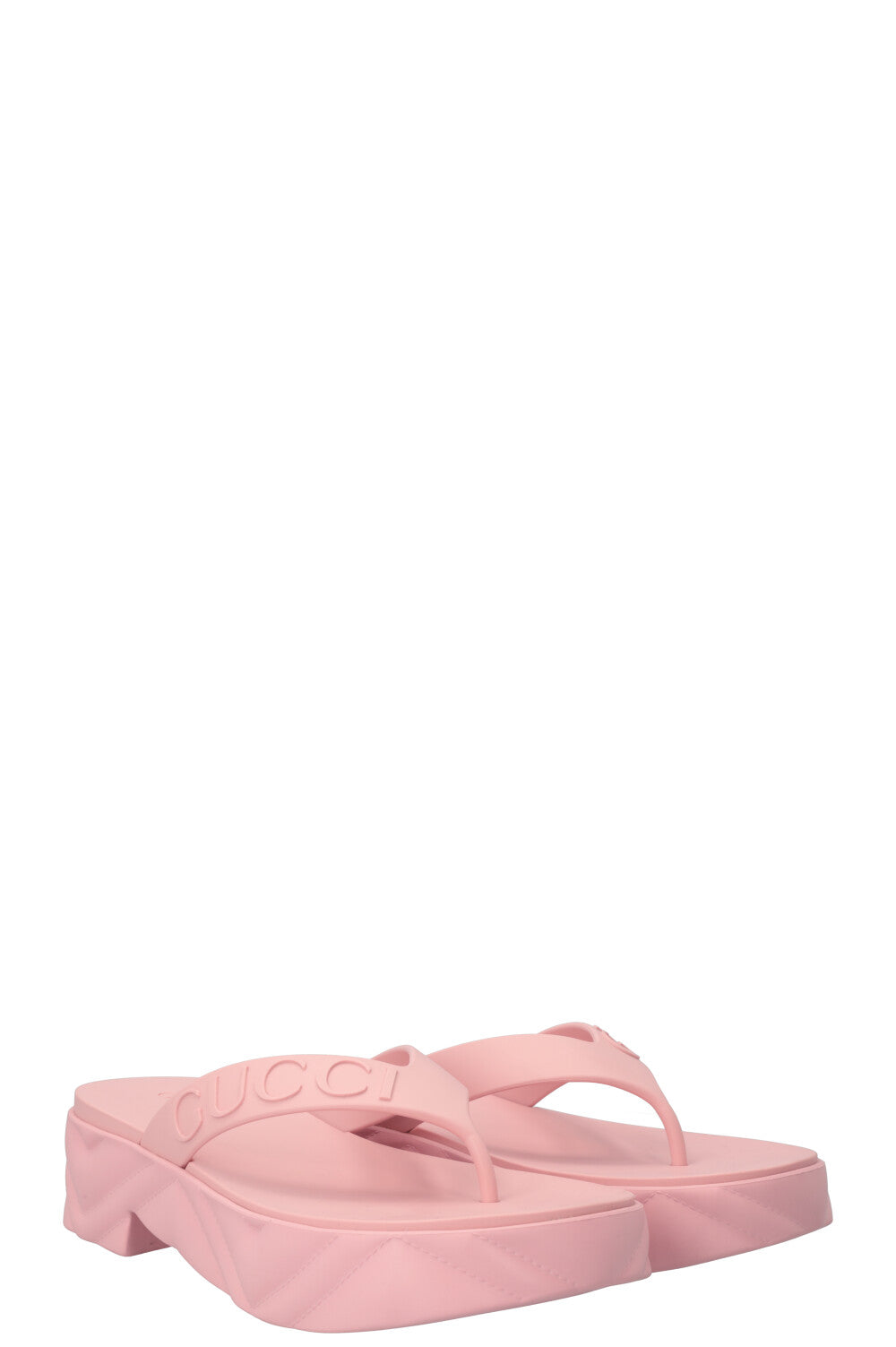 Luxury Gucci Trending 2025 Tarifa Platform Flip Flops Bubblegum