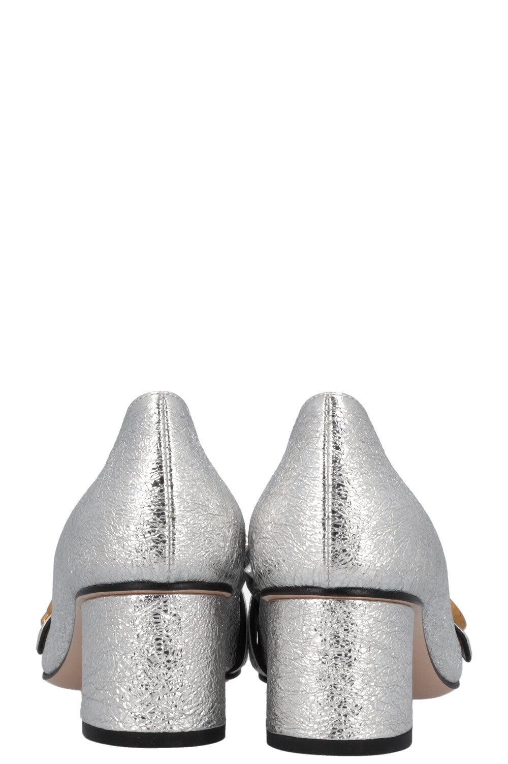 Luxury Gucci Trending 2025 Marmont GG Heels Silver