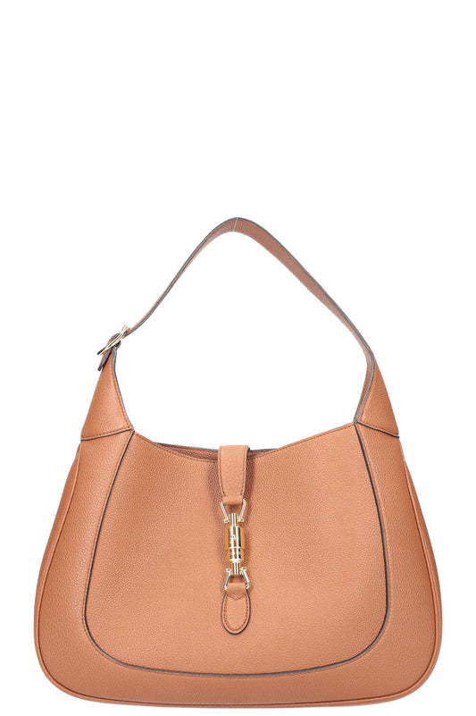 Luxury Gucci Trending 2025 Jackie 1961 Hobo Bag Graind Leather Brown