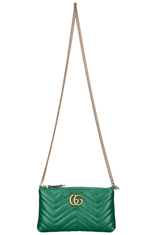 Luxury Gucci Trending 2025 Marmont Crossbody Pochette Green