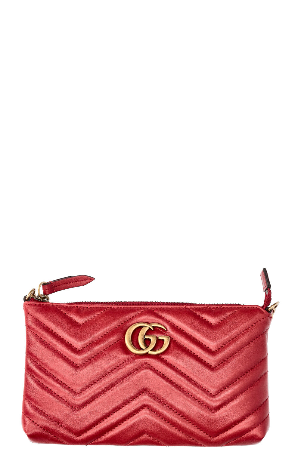 Luxury Gucci Trending 2025 Marmont Crossbody Pochette Red