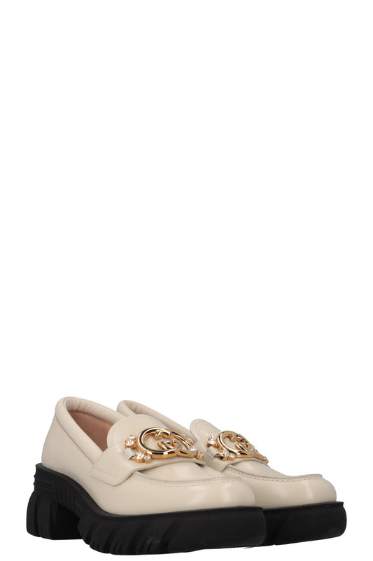 Luxury Gucci Trending 2025 Loafers Leather White