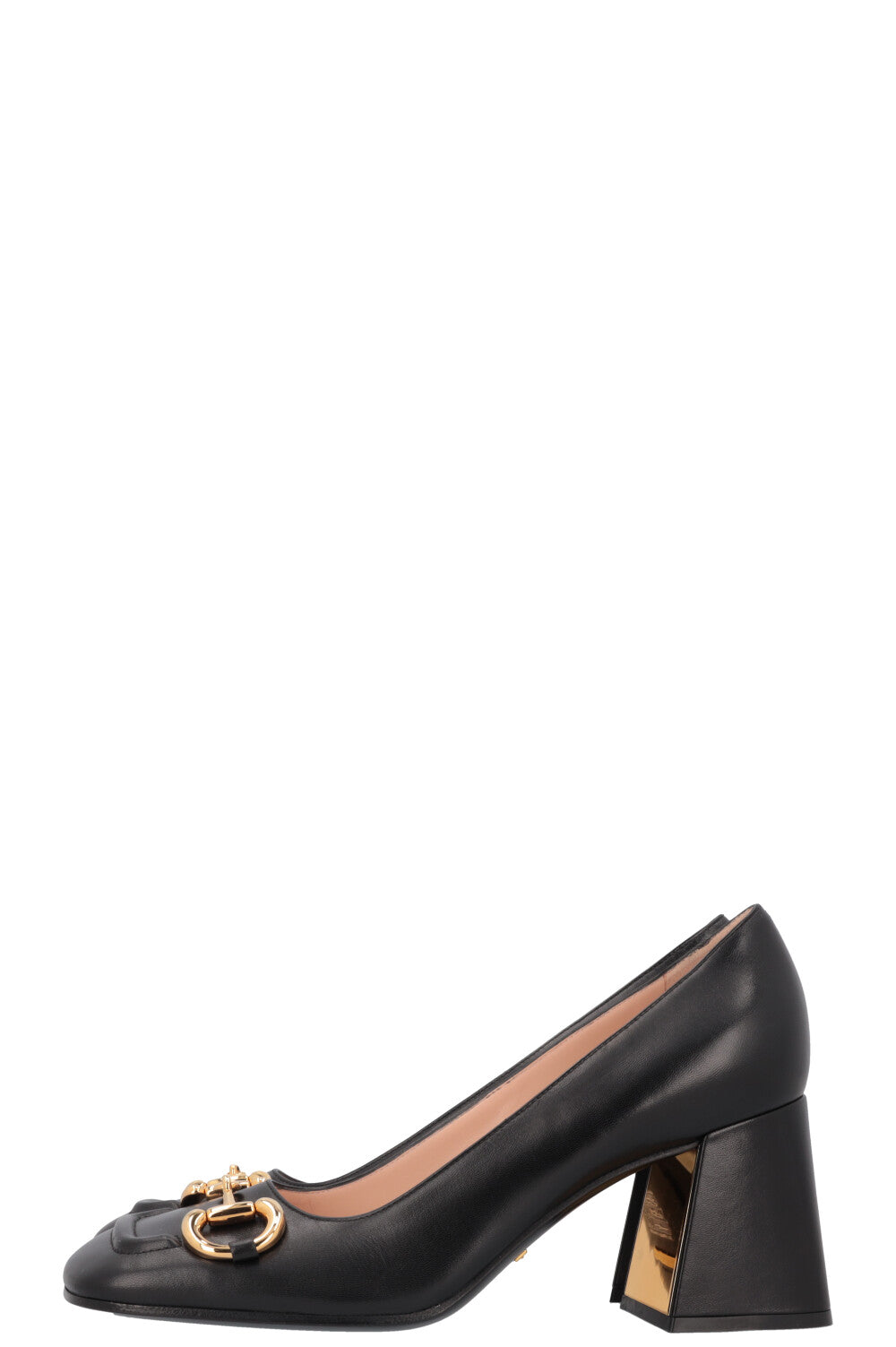 Luxury Gucci Trending 2025 Horsebit Heels Leather Black