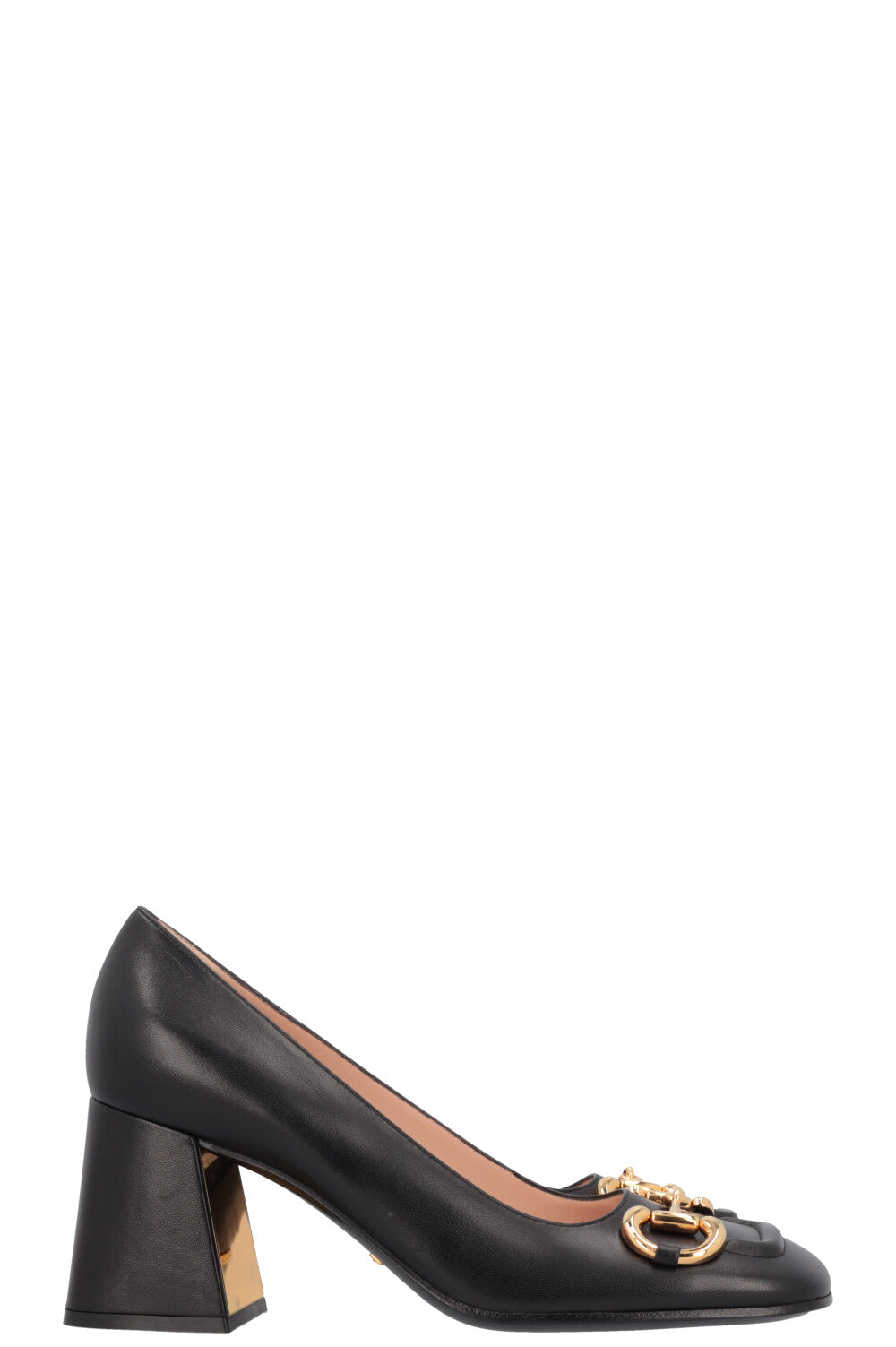 Luxury Gucci Trending 2025 Horsebit Heels Leather Black